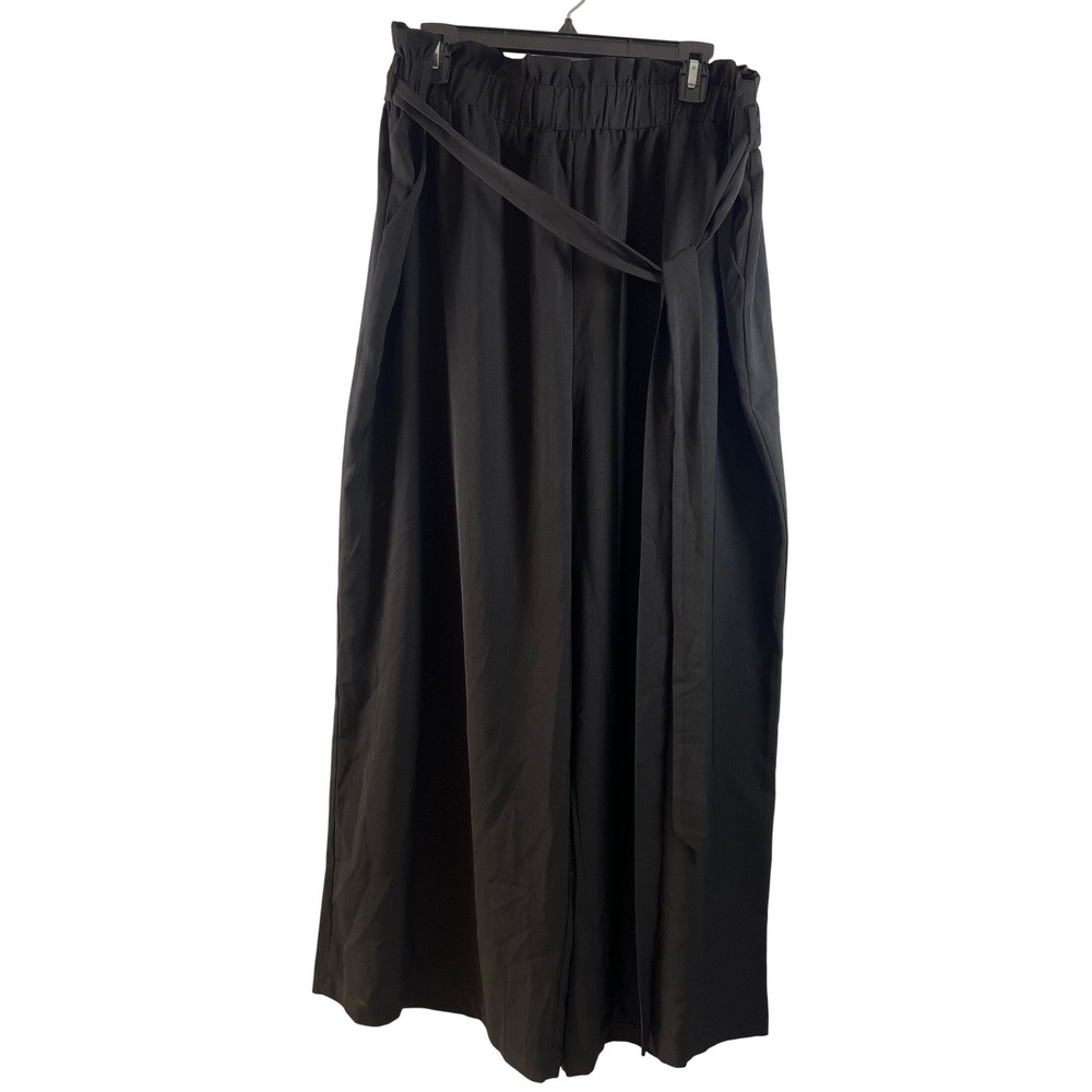 NWT‎ BloomChic Womens Black Elastic Waist Wide Leg Pants Vacation Beach 22- 24